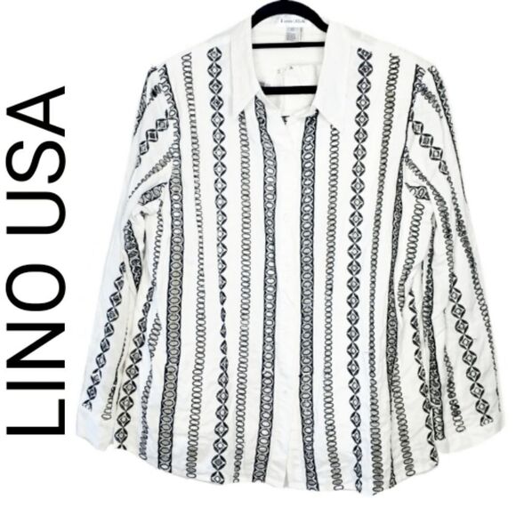 LINO USA 2PC BLOUSE SET - Picture 1 of 8
